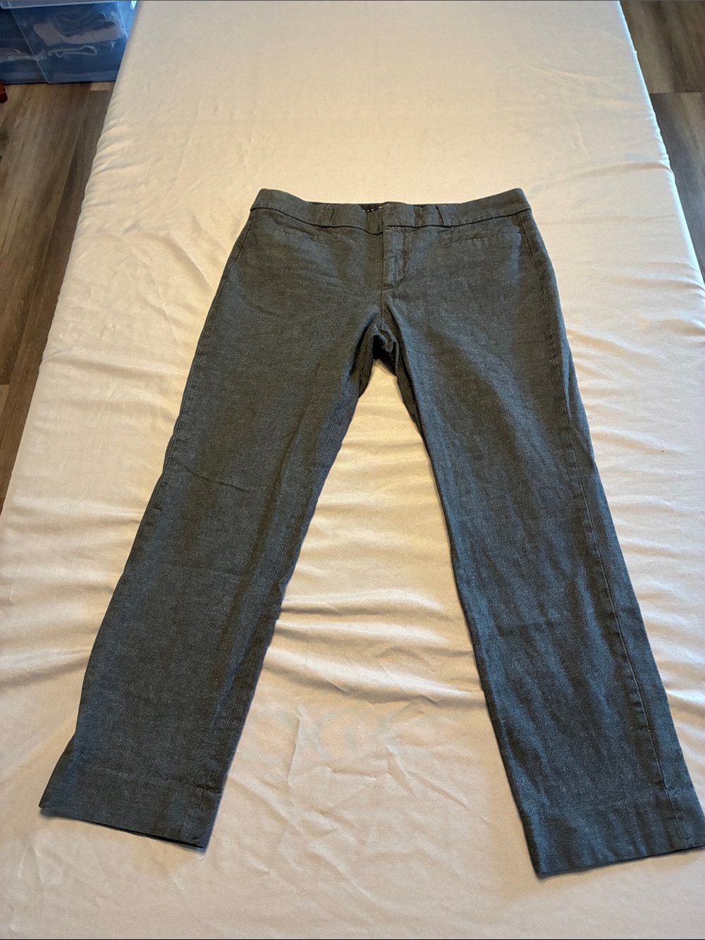 Banana Republic Women's Dark Charcoal Straight-Leg Dress Pants